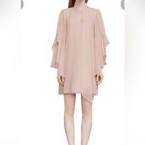 BCBGMaxAzria Soft Pink Long Sleeve Dress
